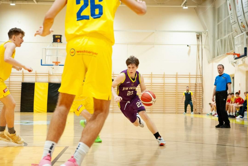 Úvodný zápas European Youth Basketball League proti rakúskemu St.Pôltenu
